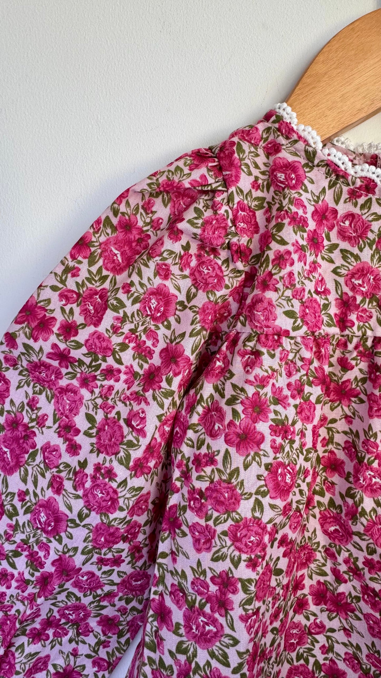 Girls - Floral Vintage Dress