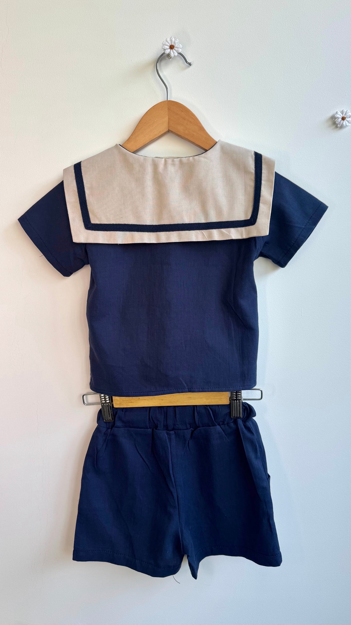 Girls - Little Sailor Linen Set