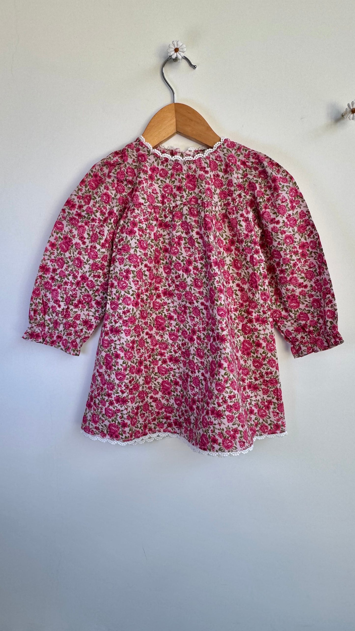 Girls - Floral Vintage Dress