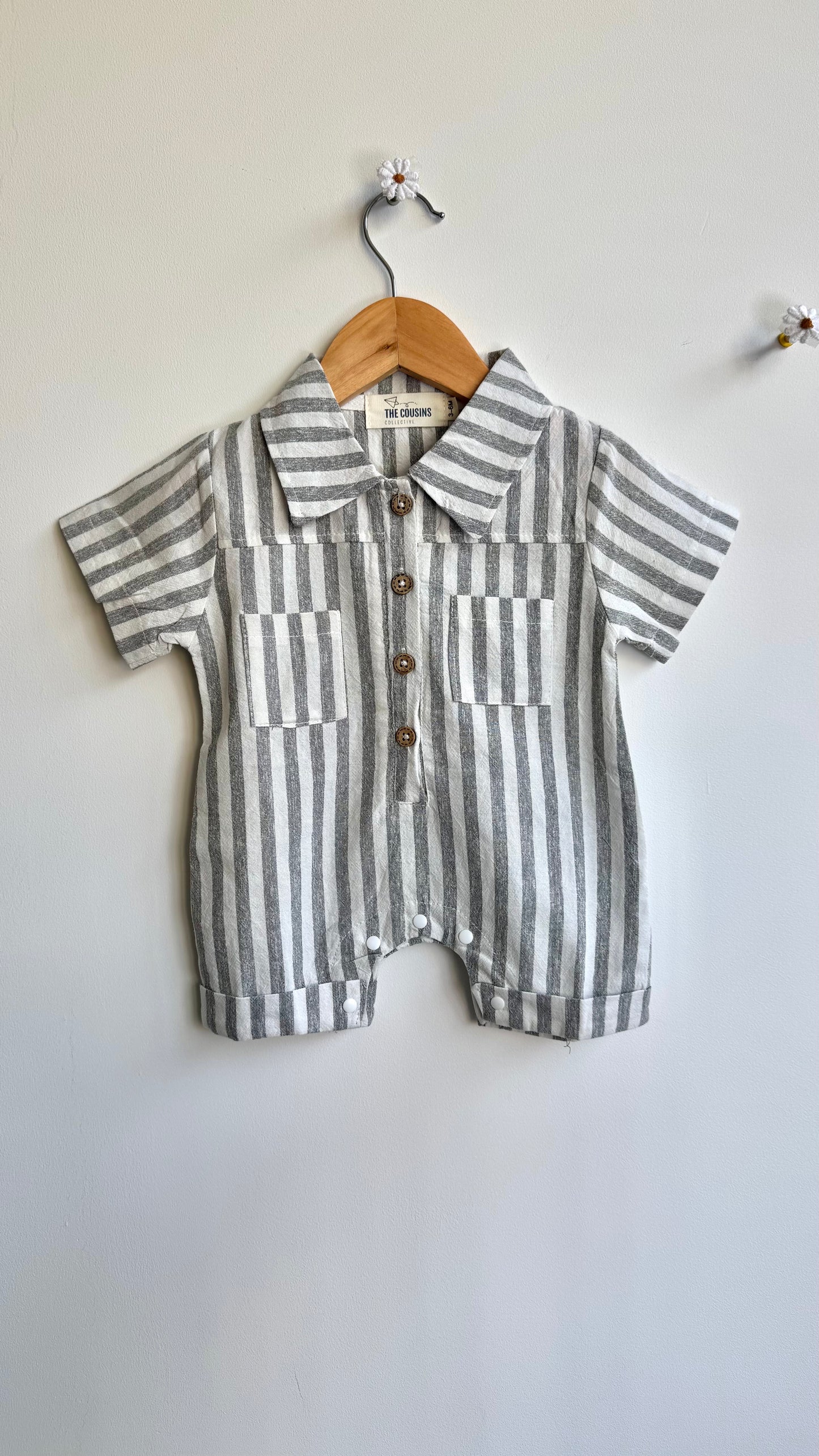 Boys - Striped Summer Jumpsuit