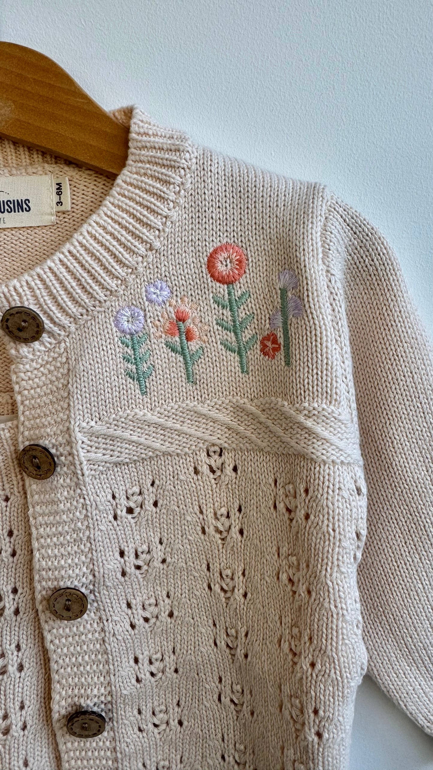 Girls - Gabriella Knit Romper & Cardigan (Beige)