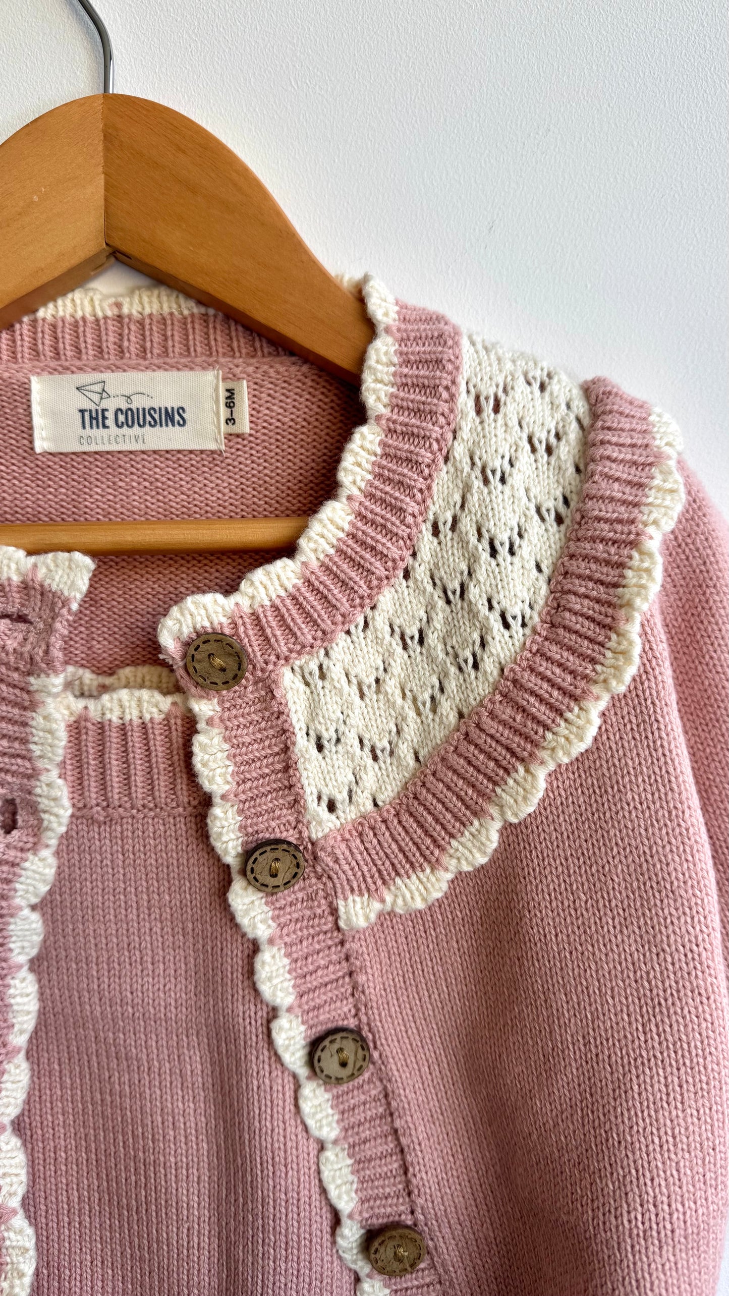 Girls - Michaella Knit Romper & Cardigan (Pink)