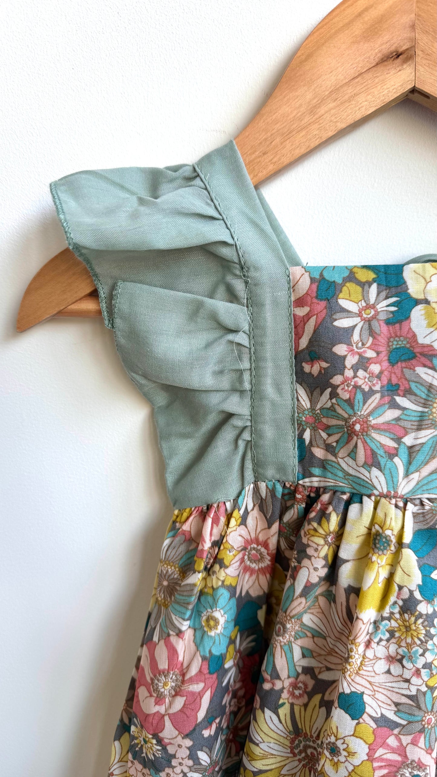 Girls - Summer Floral Dress with Hat