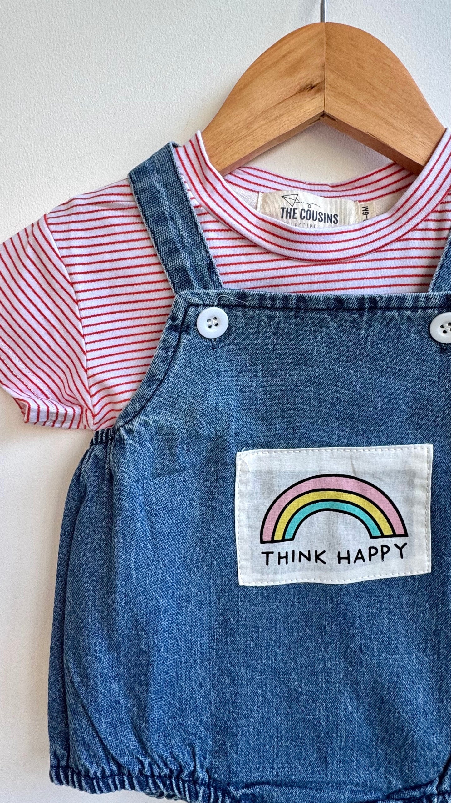 Girls - Denim Rainbow Romper & Top