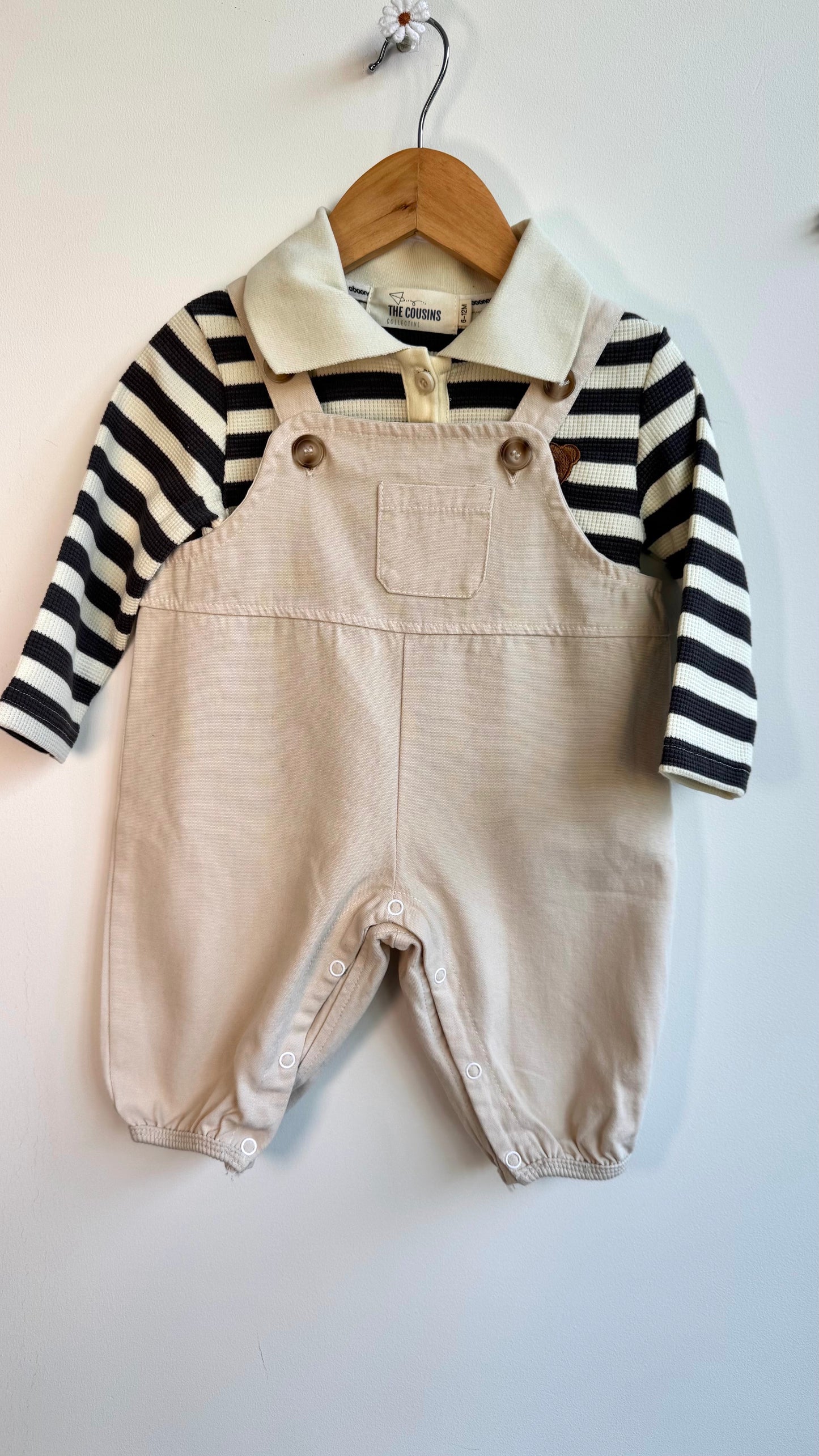 Boys - Matching Bear Polo & Romper Set