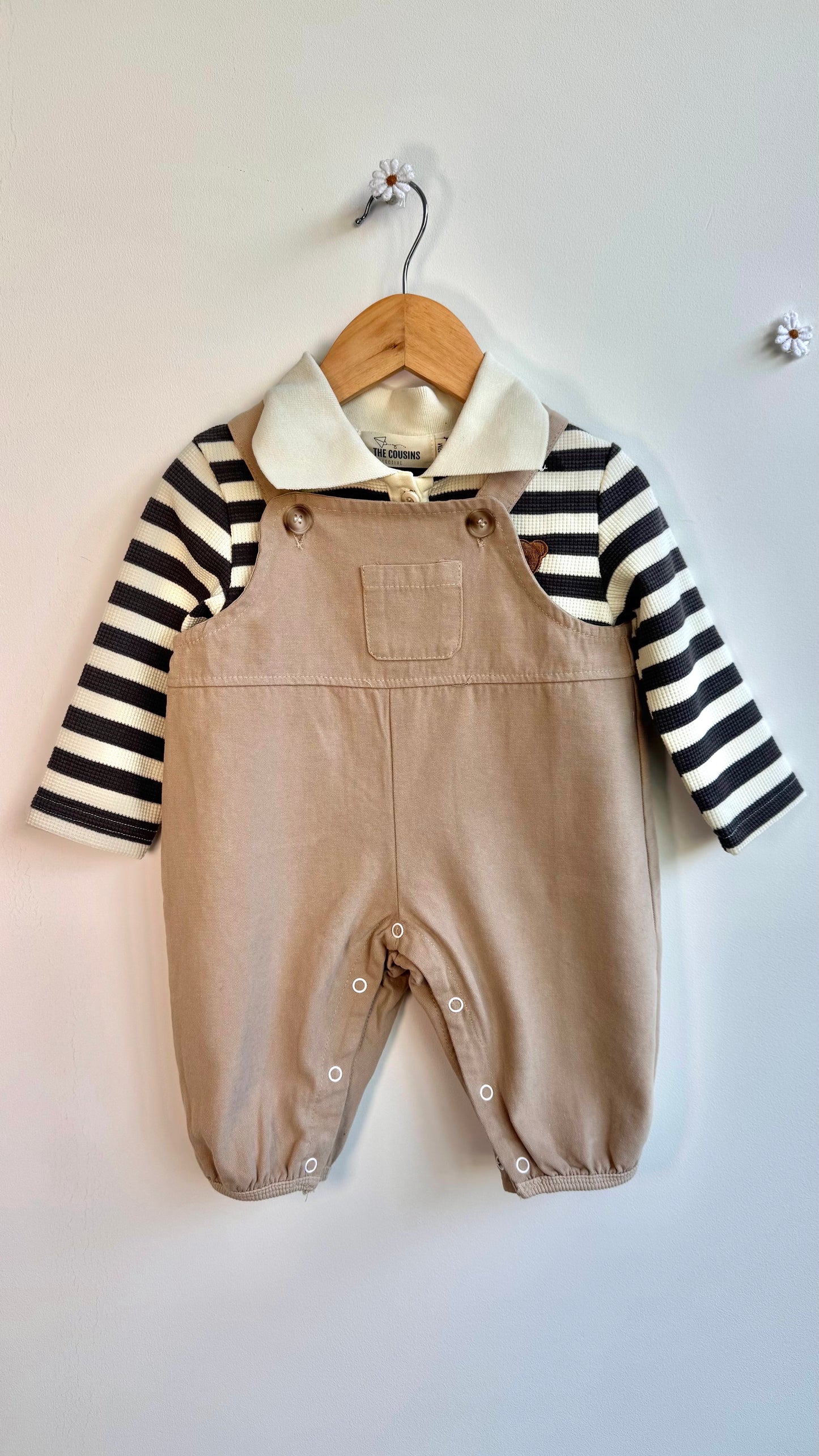 Boys - Matching Bear Polo & Romper Set
