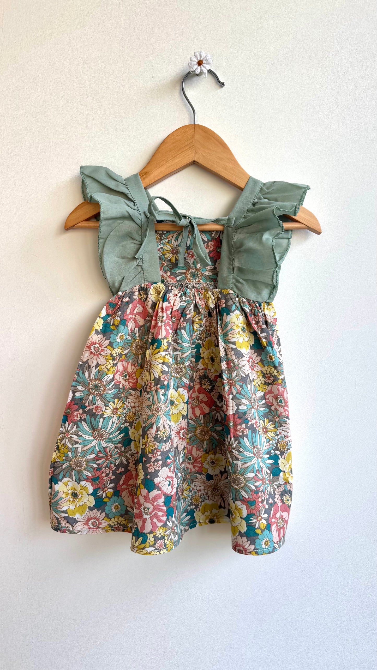 Girls - Summer Floral Dress with Hat