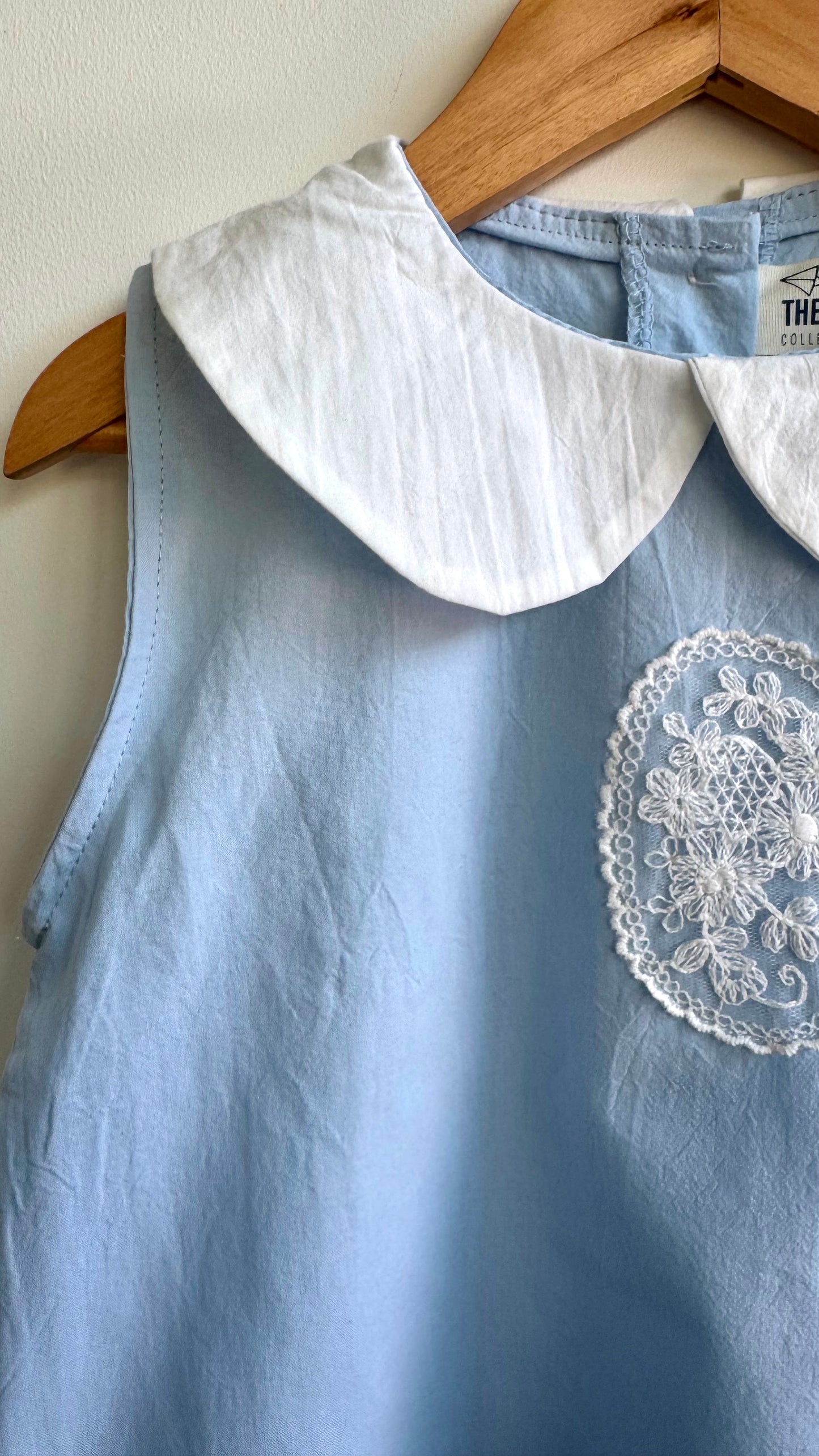 Girls - Matchy-Matchy Vintage Romper and Dress With White Collars