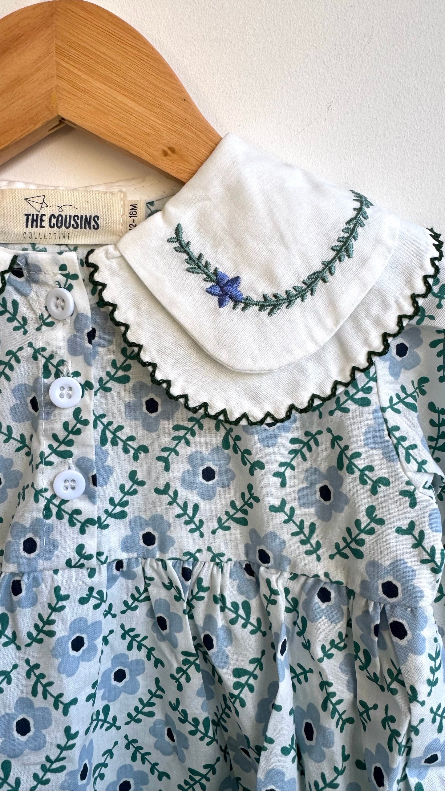 Girls - Floral Vintage Dress