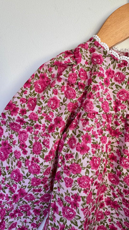 Girls - Floral Vintage Dress
