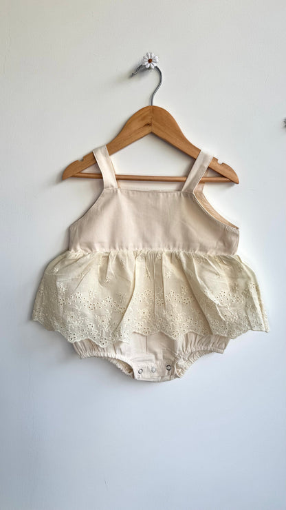 Girls - Embroidered Romper