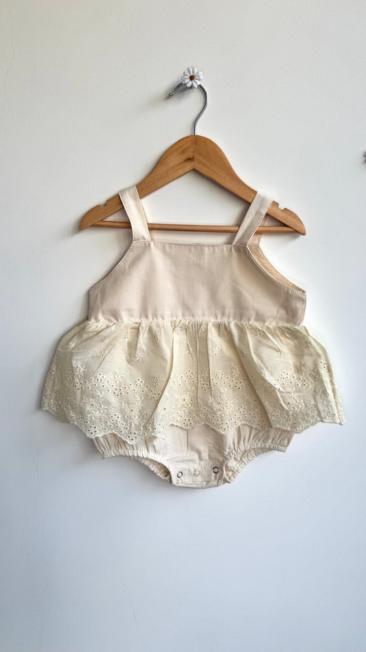 Girls - Embroidered Romper