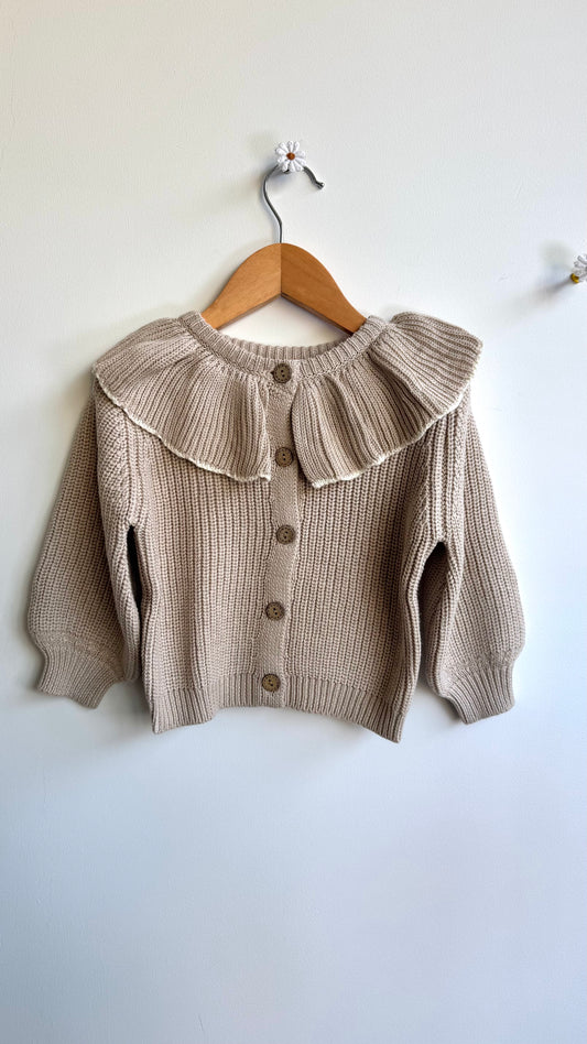 Girls - Peter Pan Knitted Cardigan Jacket