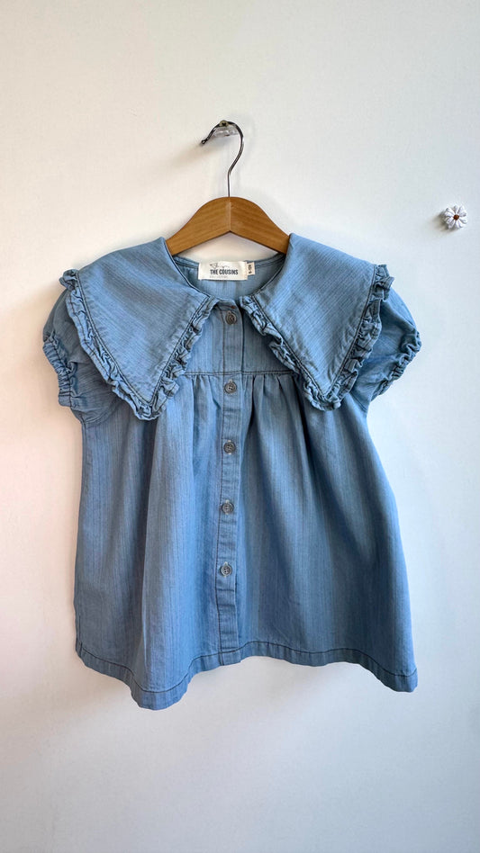 Girls - Peter Pan Denim Dress
