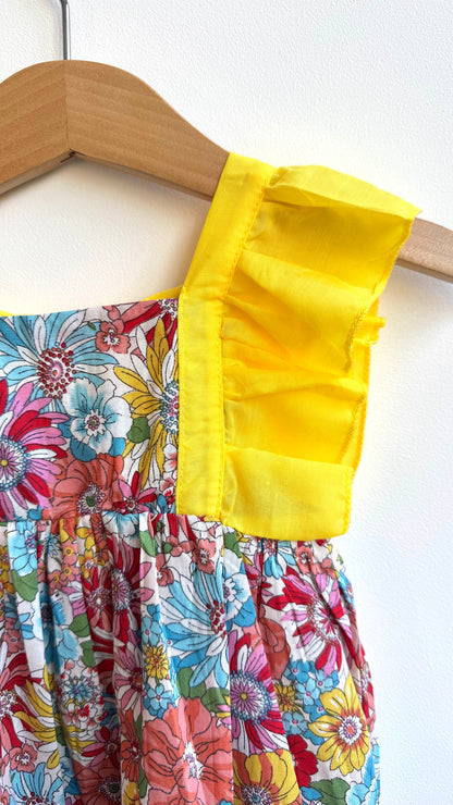 Girls - Summer Floral Dress with Hat