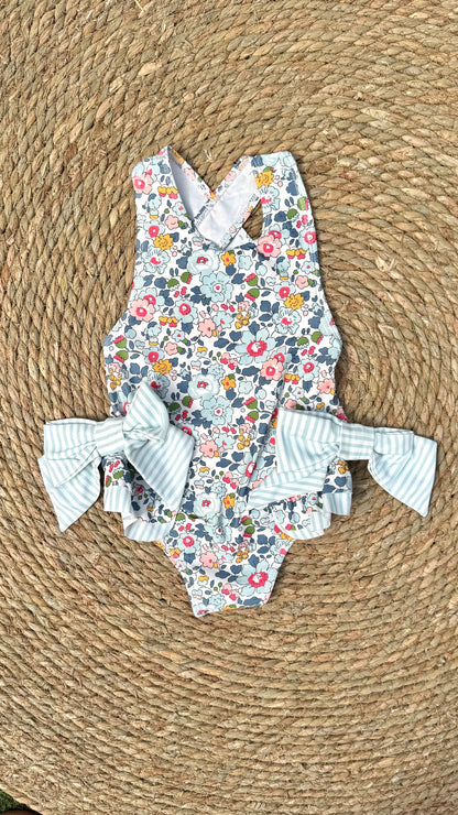 Girls - Floral Swimsuit One pc