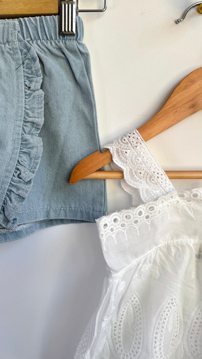Girls - Denim & Embroidery Set