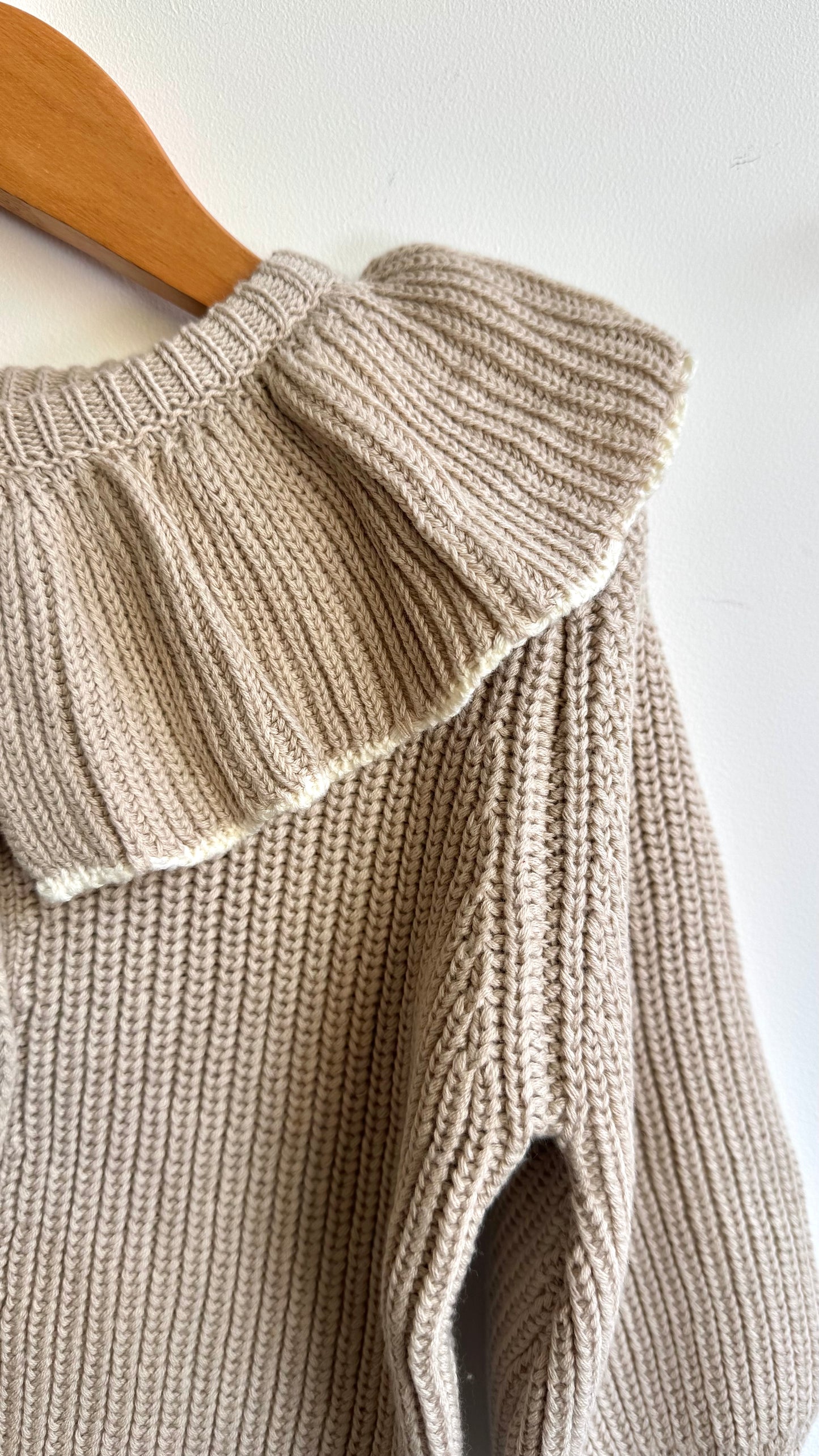 Girls - Peter Pan Knitted Cardigan Jacket