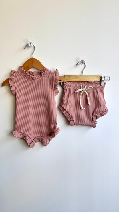 Girls - Stretch Body & Culotte Set