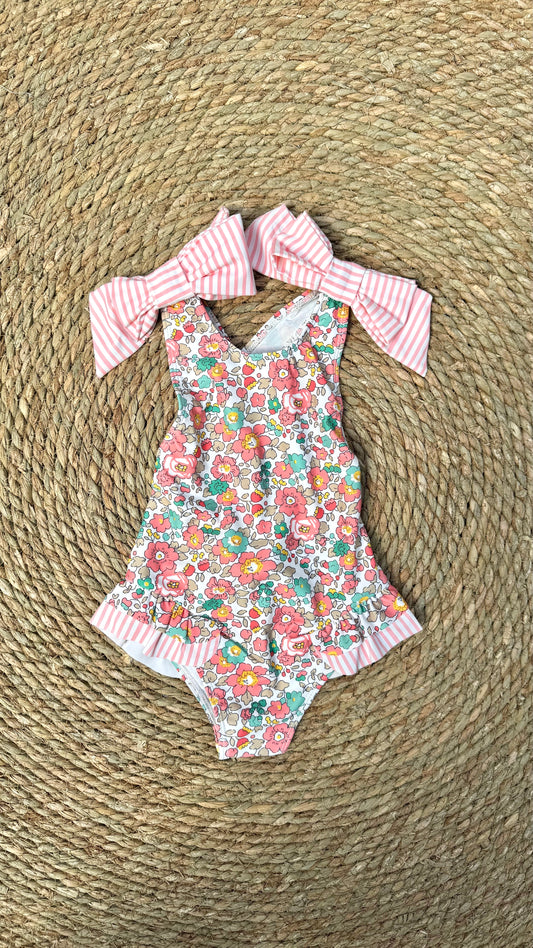 Girls - Floral Swimsuit One pc