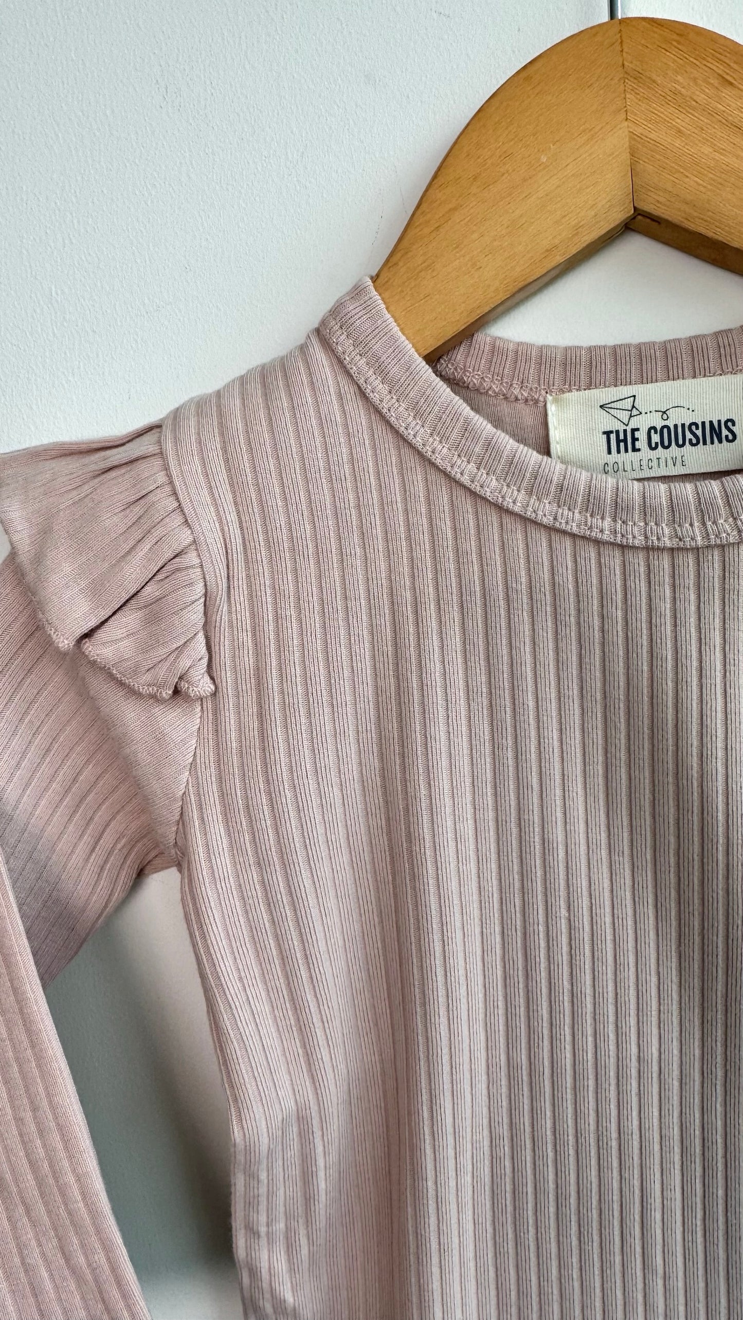 Girls - Bodysuit with Frills (pink)