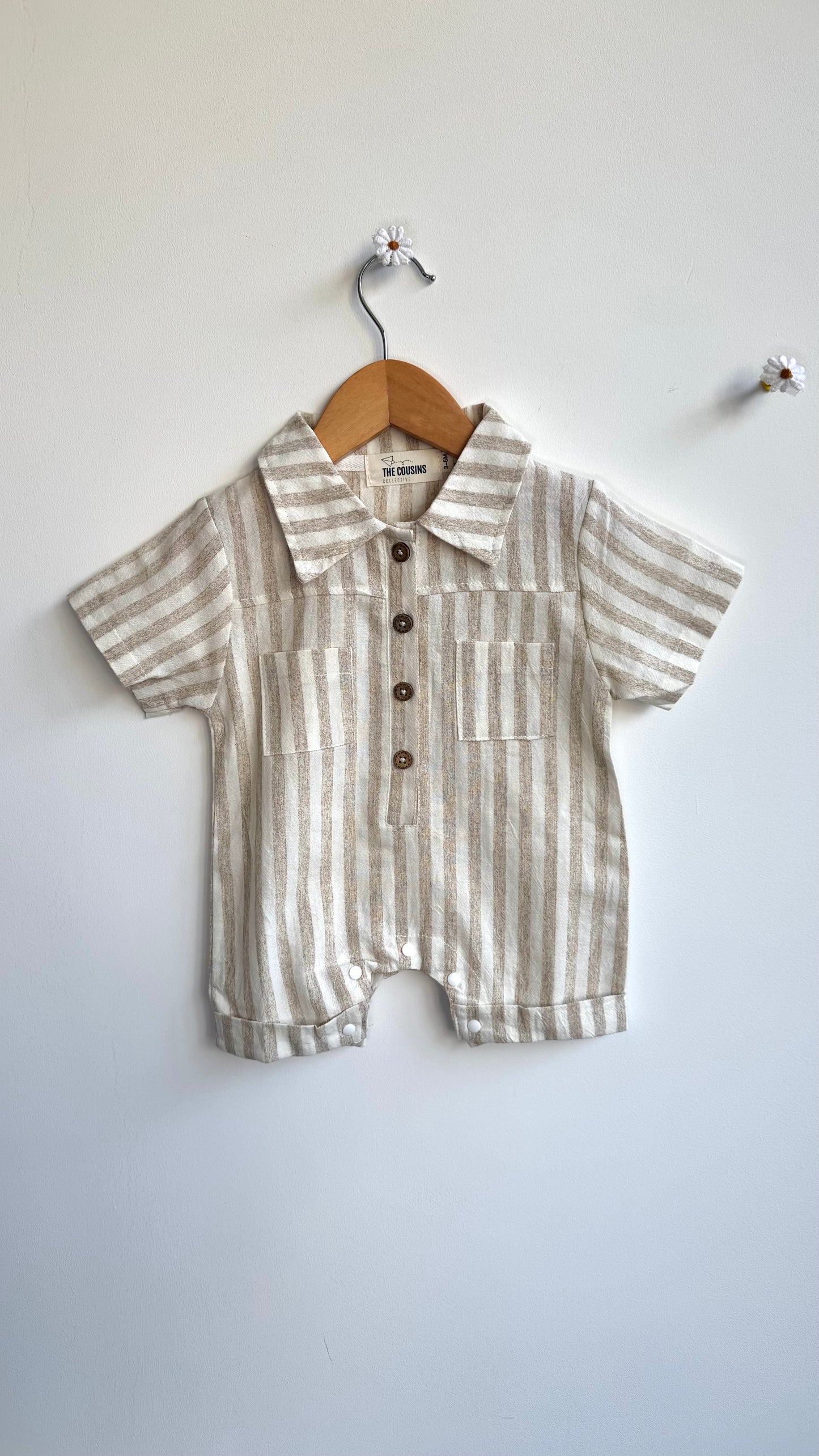 Boys - Striped Summer Jumpsuit