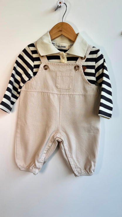 Boys - Matching Bear Polo & Romper Set