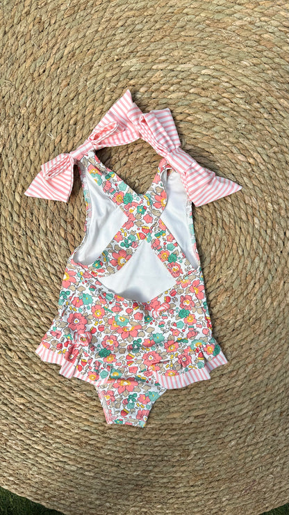 Girls - Floral Swimsuit One pc