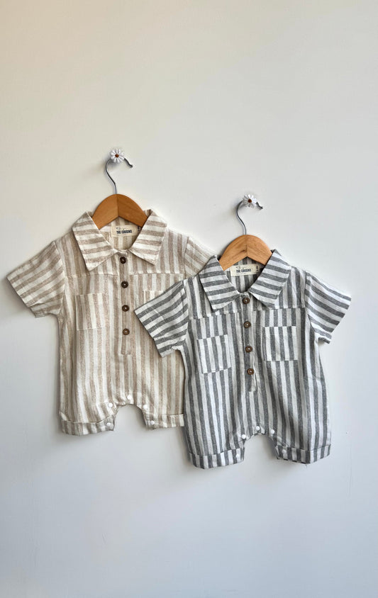 Boys - Striped Summer Jumpsuit