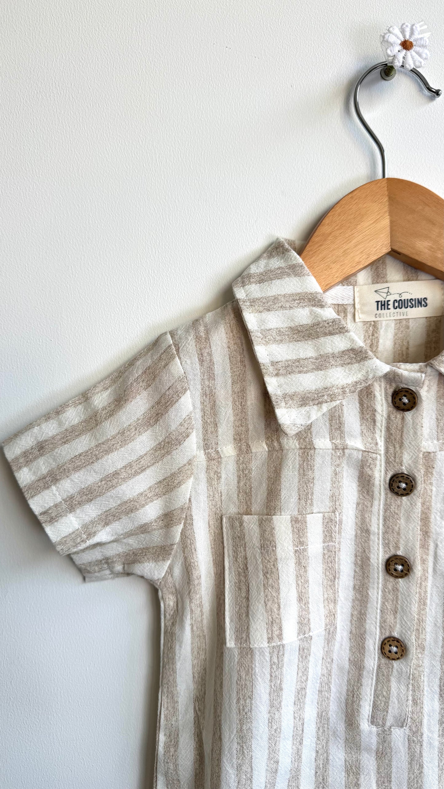 Boys - Striped Summer Jumpsuit