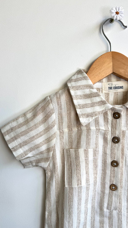 Boys - Striped Summer Jumpsuit