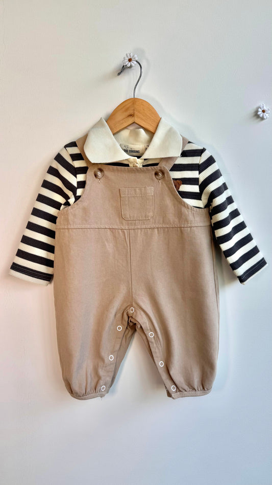 Boys - Matching Bear Polo & Romper Set