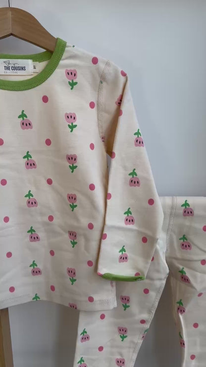 Unisex - Fun Printed Long Sleeve Pajama Set