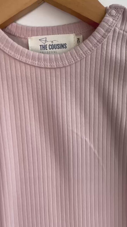 Girls - Bodysuit with Frills (pink)