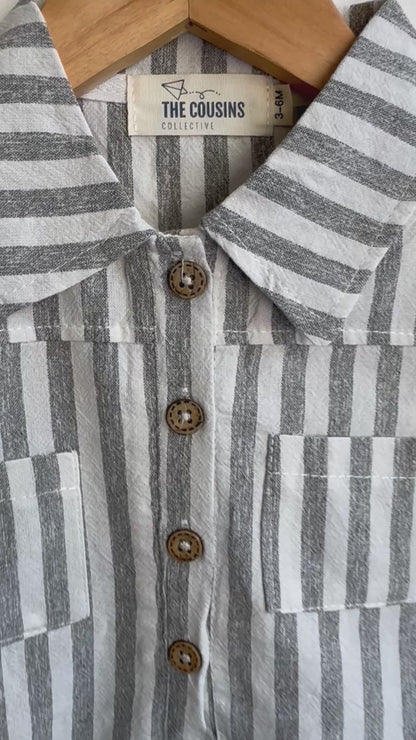 Boys - Striped Summer Jumpsuit