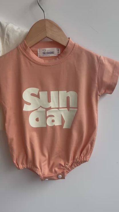 Unisex - Set of 2 Sunday Summer Bodysuit