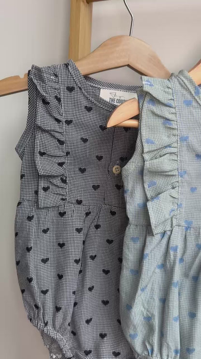 Girls - Little Hearts Jumpsuit