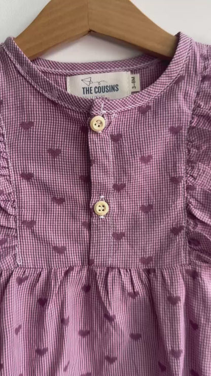 Girls - Little Hearts Jumpsuit
