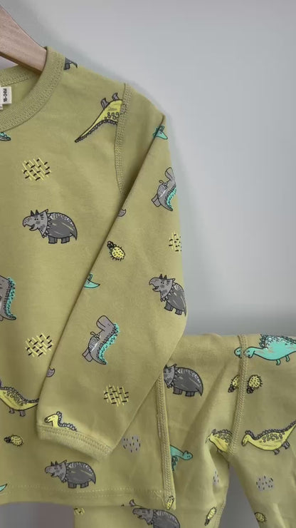 Unisex - Fun Printed Long Sleeve Pajama Set
