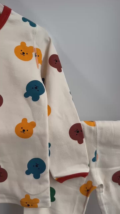 Unisex - Fun Printed Long Sleeve Pajama Set